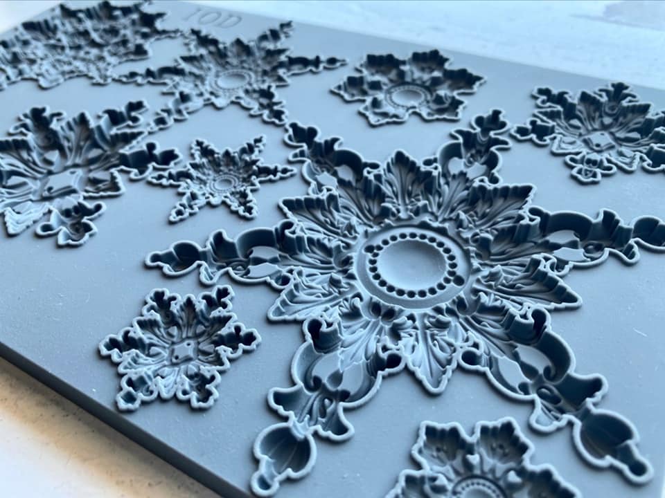 SNOWFLAKES 6×10 IOD MOULDS – Meandering Maker Or