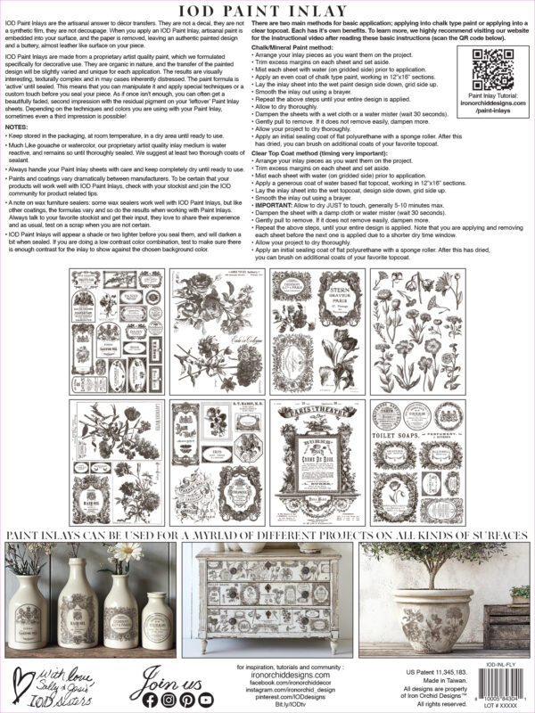 Floriography IOD Paint Inlay 12x16 Pad™ - Image 2