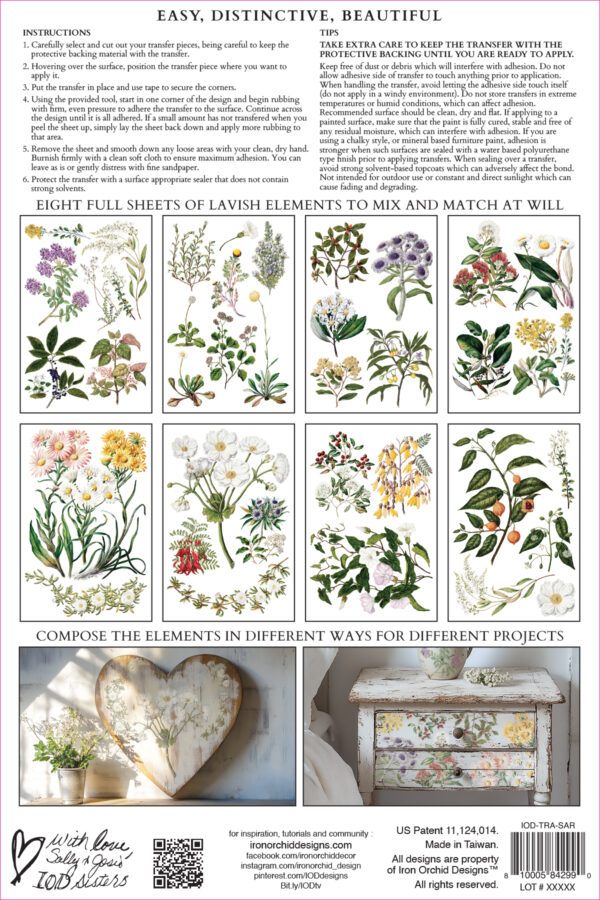 Sarah Featon’s Botanicals IOD Transfer 8x12 Pad™ - Image 2