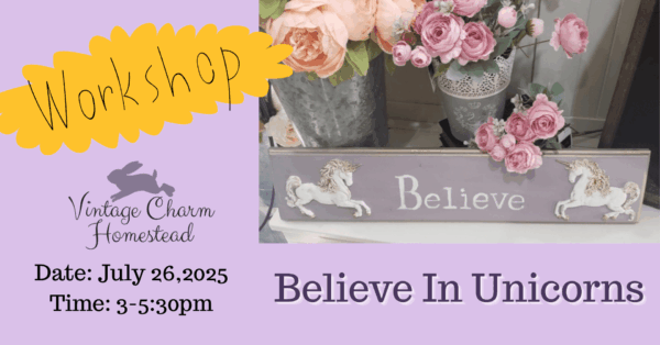 Believe In Unicorns Workshop