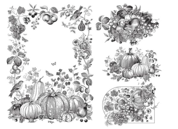Paintable Harvest Decoupage Paper RT