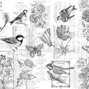 Paintable Botanical Roycycled Treasures Decoupage Paper