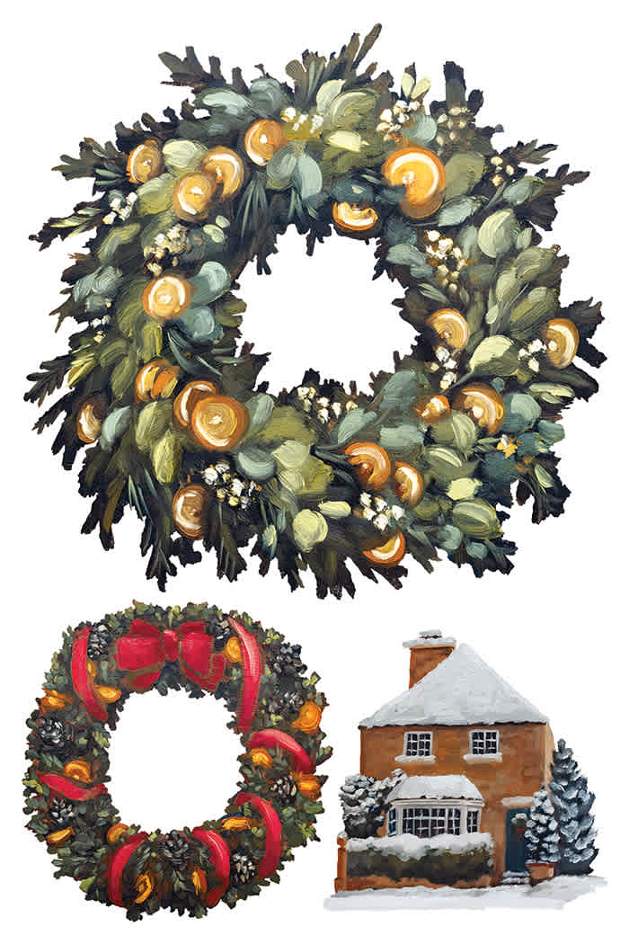 A Cotswold Christmas IOD Transfer 8x12 Pad - Image 4