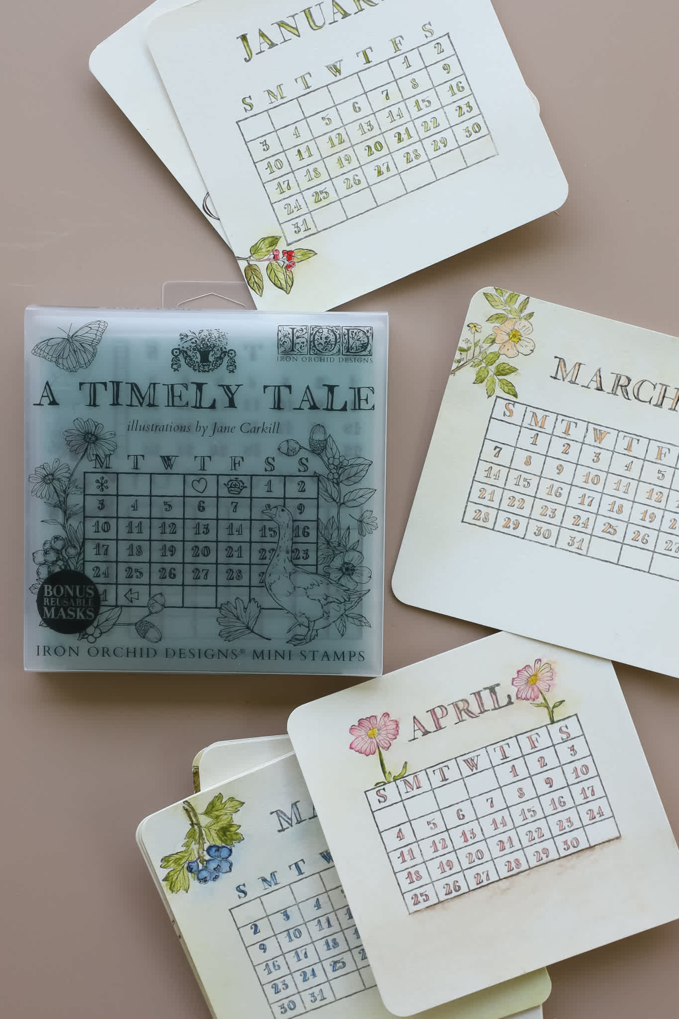 A Timely Tale 6x6 IOD Stamp